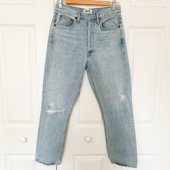 Agolde Riley Crop - Shatter - size 27 - Picture 2 of 16